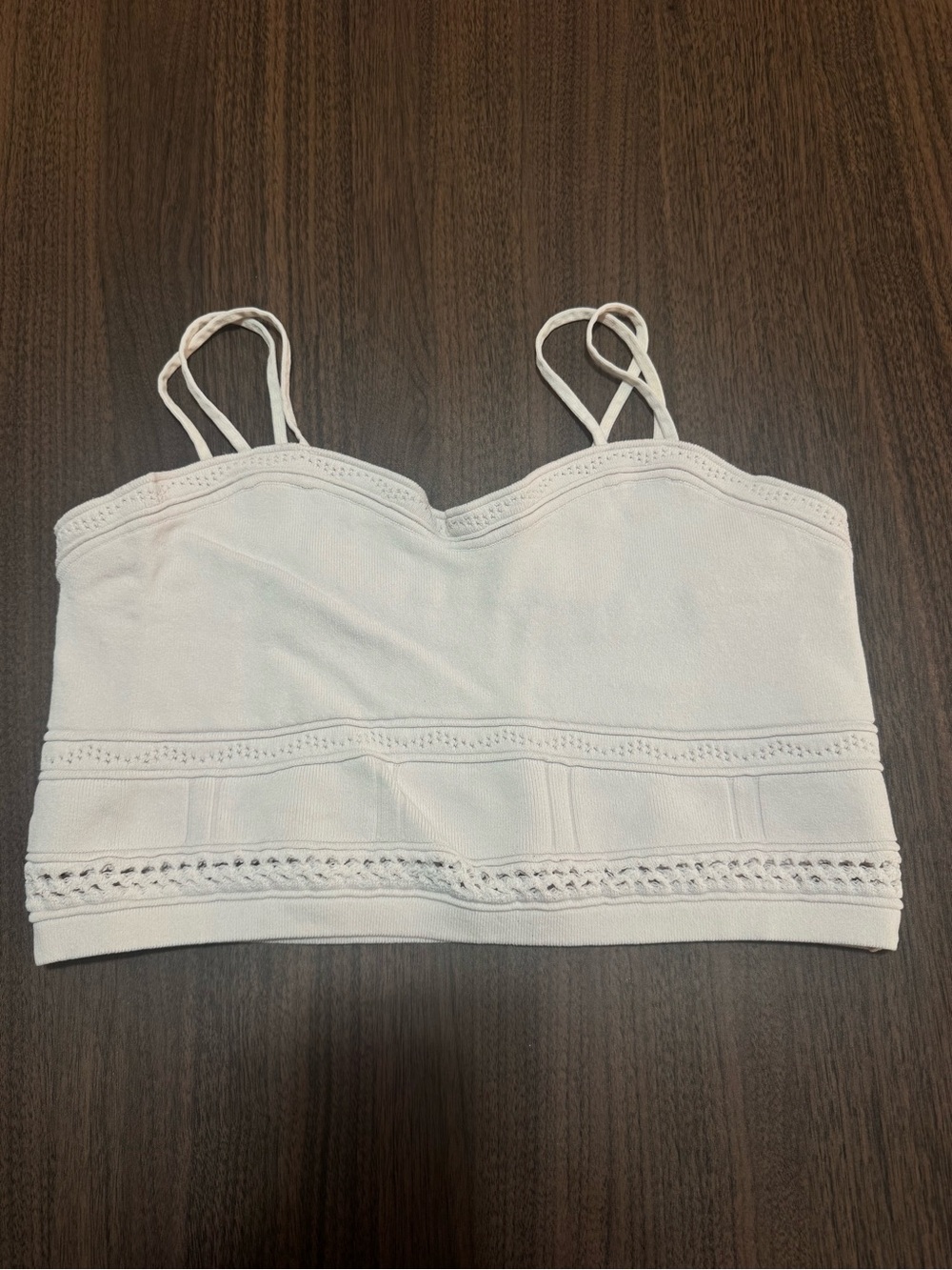House Of Harlow 1960 Women's Cropped Tank Top, Cream Size S